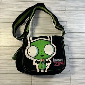 Vinatge Rare Invader Zim Gir Mini Messenger  Crossbody Bag Nickelodeon Y2K